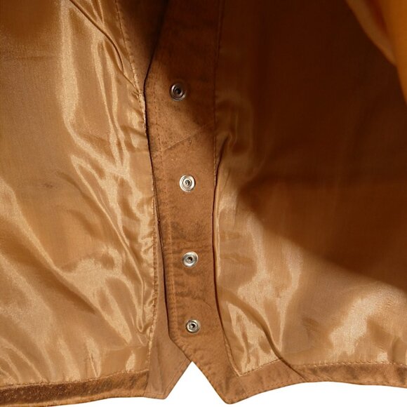 Global Identity G III Men's Thrashed Rugged Western Leather Suede Cowboy XL Vest - Picture 9 of 14